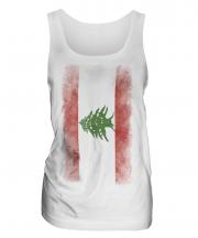 Lebanon Faded Flag Ladies Vest