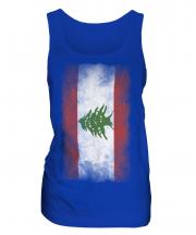 Lebanon Faded Flag Ladies Vest