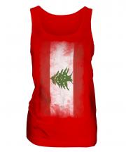 Lebanon Faded Flag Ladies Vest