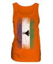 Lesotho Faded Flag Ladies Vest