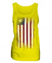 Liberia Faded Flag Ladies Vest