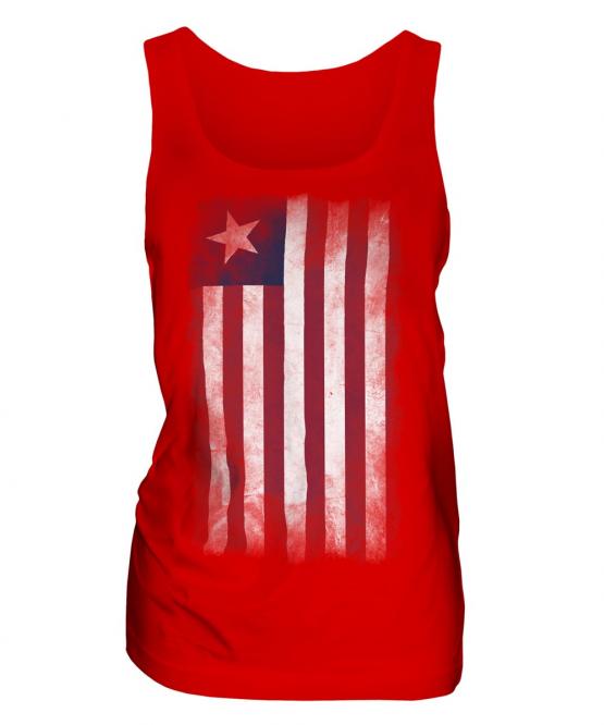 Liberia Faded Flag Ladies Vest