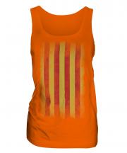 Catalonia Faded Flag Ladies Vest