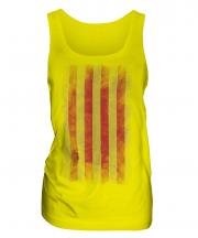 Catalonia Faded Flag Ladies Vest