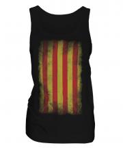 Catalonia Faded Flag Ladies Vest