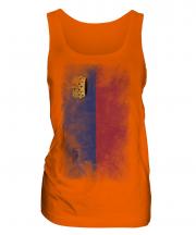 Liechtenstein Faded Flag Ladies Vest