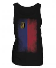 Liechtenstein Faded Flag Ladies Vest