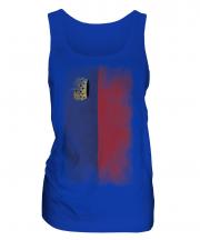 Liechtenstein Faded Flag Ladies Vest