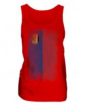 Liechtenstein Faded Flag Ladies Vest