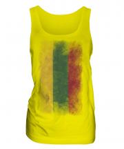 Lithuania Faded Flag Ladies Vest