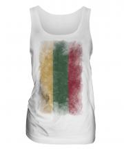Lithuania Faded Flag Ladies Vest