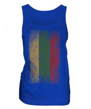 Lithuania Faded Flag Ladies Vest