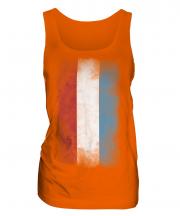 Luxembourg Faded Flag Ladies Vest
