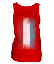 Luxembourg Faded Flag Ladies Vest