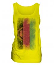 Malawi Faded Flag Ladies Vest