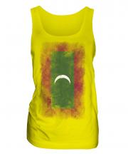 Maldives Faded Flag Ladies Vest