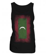 Maldives Faded Flag Ladies Vest