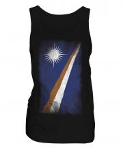 Marshall Islands Faded Flag Ladies Vest