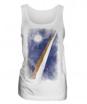 Marshall Islands Faded Flag Ladies Vest
