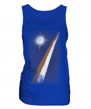 Marshall Islands Faded Flag Ladies Vest