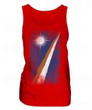 Marshall Islands Faded Flag Ladies Vest