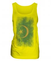 Mauritania Faded Flag Ladies Vest