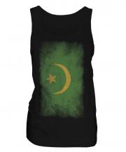 Mauritania Faded Flag Ladies Vest