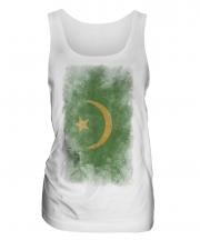 Mauritania Faded Flag Ladies Vest