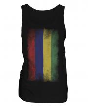 Mauritius Faded Flag Ladies Vest