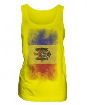 Moldova Faded Flag Ladies Vest