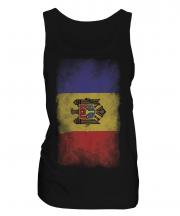 Moldova Faded Flag Ladies Vest