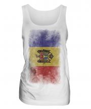 Moldova Faded Flag Ladies Vest