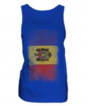 Moldova Faded Flag Ladies Vest