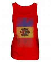 Moldova Faded Flag Ladies Vest
