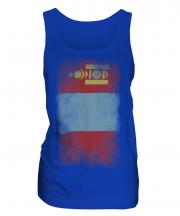 Mongolia Faded Flag Ladies Vest