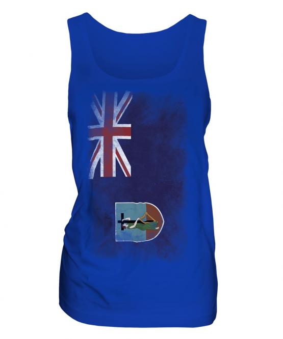 Montserrat Faded Flag Ladies Vest