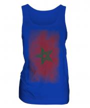 Morocco Faded Flag Ladies Vest