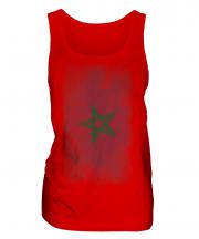 Morocco Faded Flag Ladies Vest