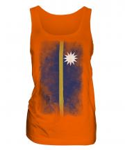 Nauru Faded Flag Ladies Vest
