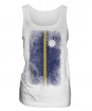 Nauru Faded Flag Ladies Vest