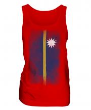 Nauru Faded Flag Ladies Vest