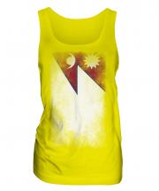 Nepal Faded Flag Ladies Vest