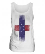 Netherlands Antilles Faded Flag Ladies Vest