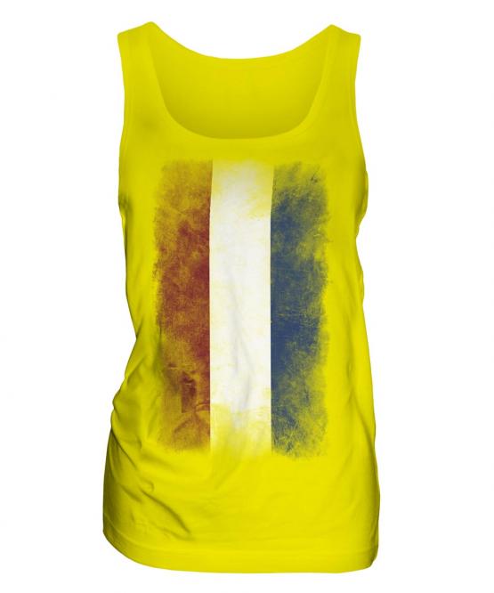 Netherlands Faded Flag Ladies Vest