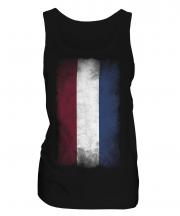 Netherlands Faded Flag Ladies Vest