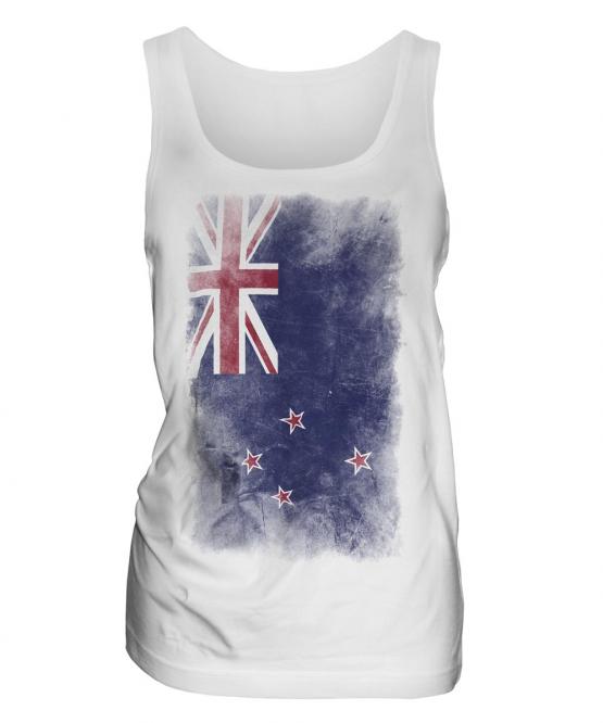 New Zealand Faded Flag Ladies Vest