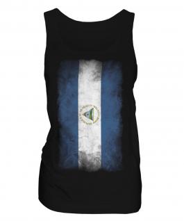 Nicaragua Faded Flag Ladies Vest