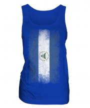 Nicaragua Faded Flag Ladies Vest