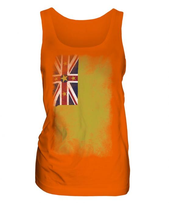 Niue Faded Flag Ladies Vest