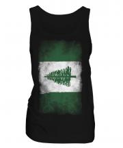Norfolk Island Faded Flag Ladies Vest